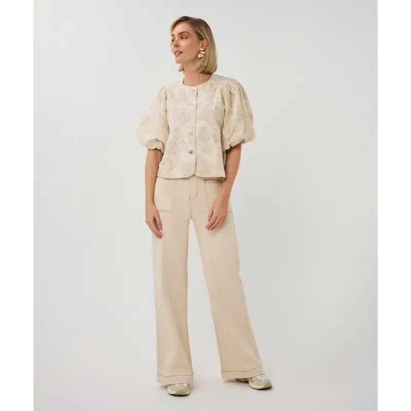 EsQualo_Spring-2026_124_SP26.28005_4 Esqualo Blouse SP26.28005 124 Ecru