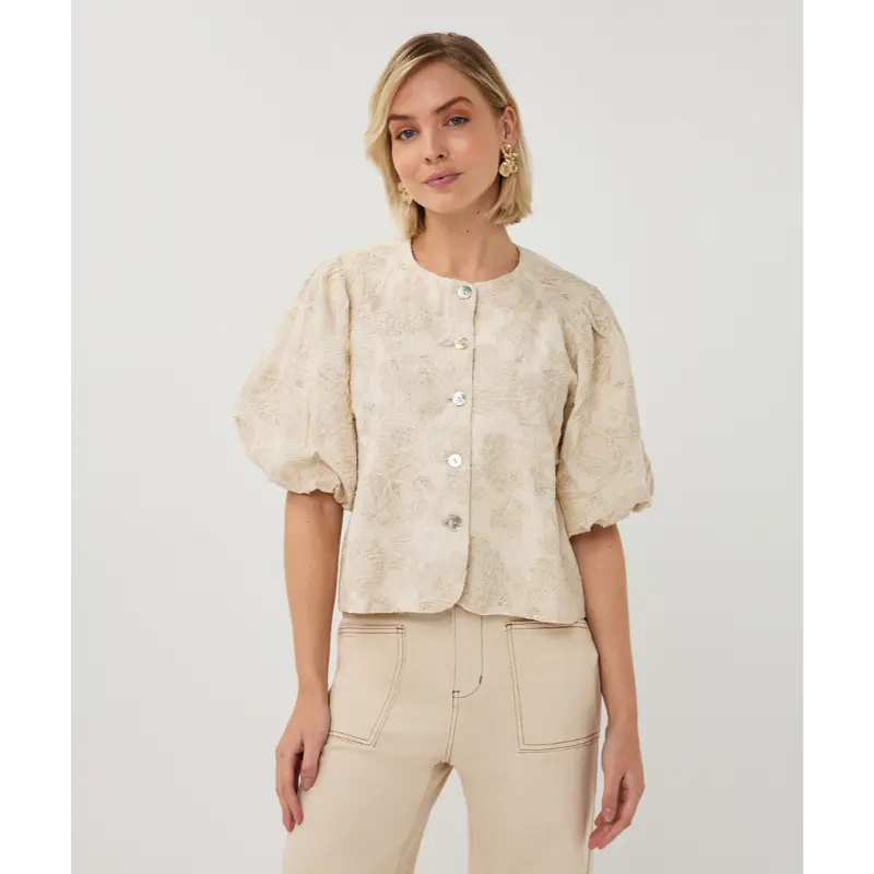 EsQualo_Spring-2026_124_SP26.28005_6 Esqualo Blouse SP26.28005 124 Ecru