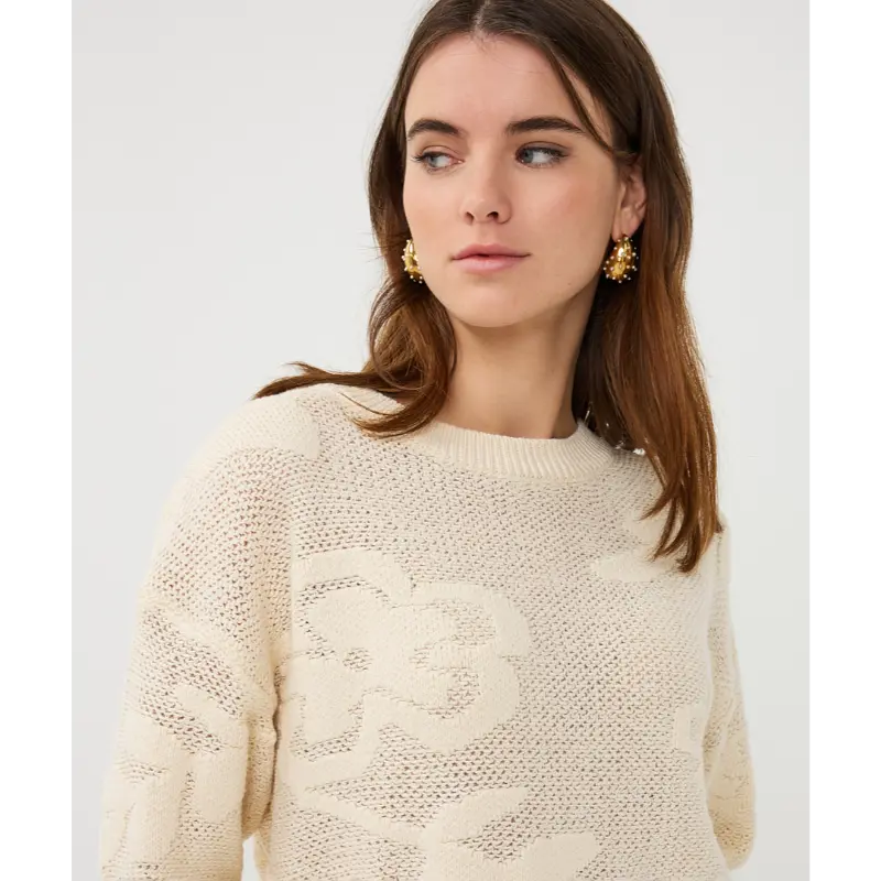 EsQualo_Spring-2026_165_SP26.02001_9 Esqualo Sweater SP26.02001 165 Natural