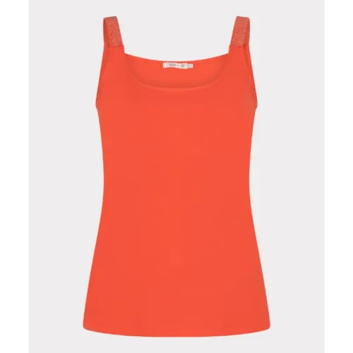 EsQualo_Spring-2026_479_SP26.30010 Esqualo Top SP26.30010 479 Chili Red