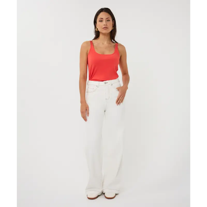 EsQualo_Spring-2026_479_SP26.30010_4 Esqualo Top SP26.30010 479 Chili Red