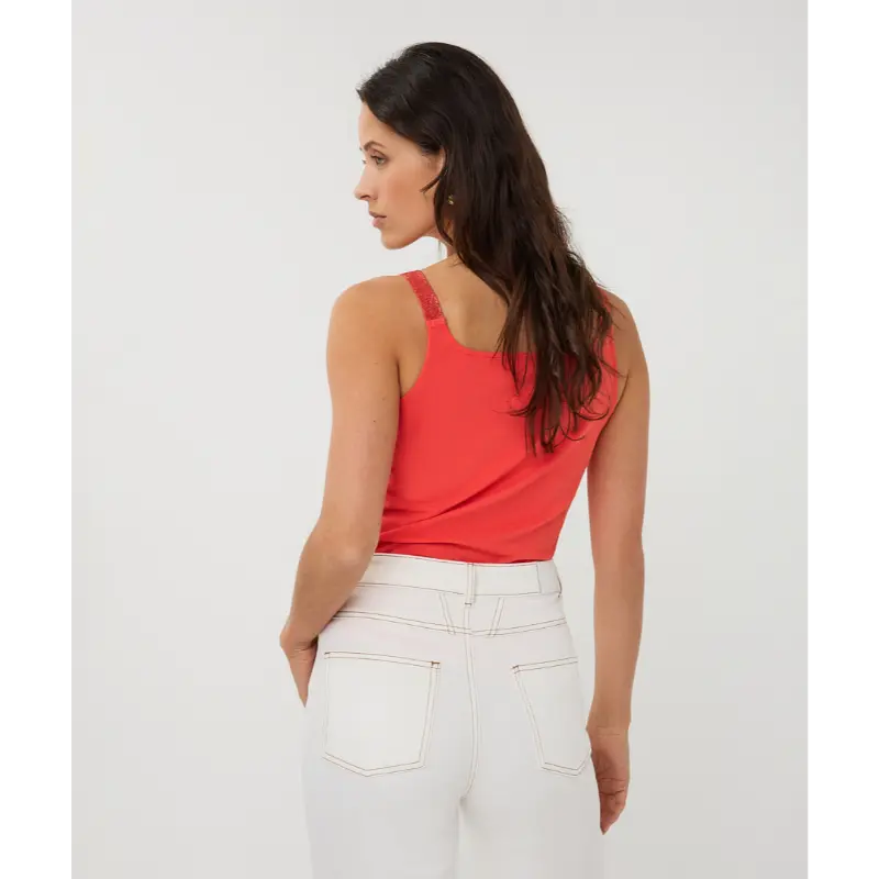 EsQualo_Spring-2026_479_SP26.30010_6 Esqualo Top SP26.30010 479 Chili Red