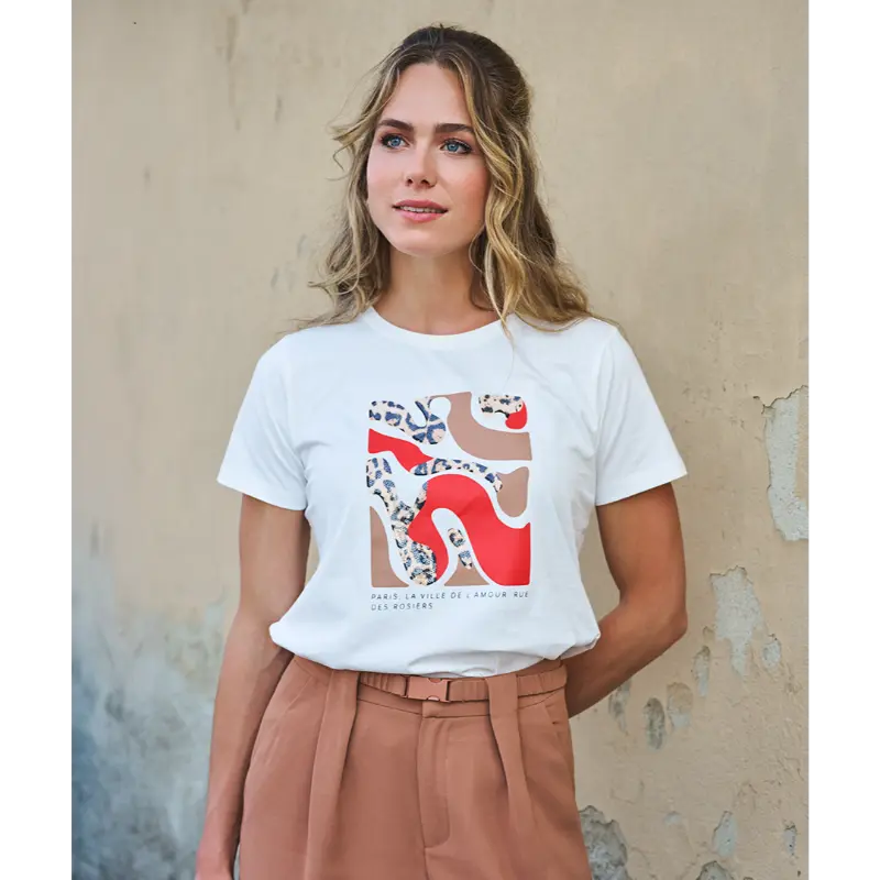 EsQualo_Spring-2026_976_SP26.05014_5 Esqualo T-Shirt SP26.05014 976 Off White