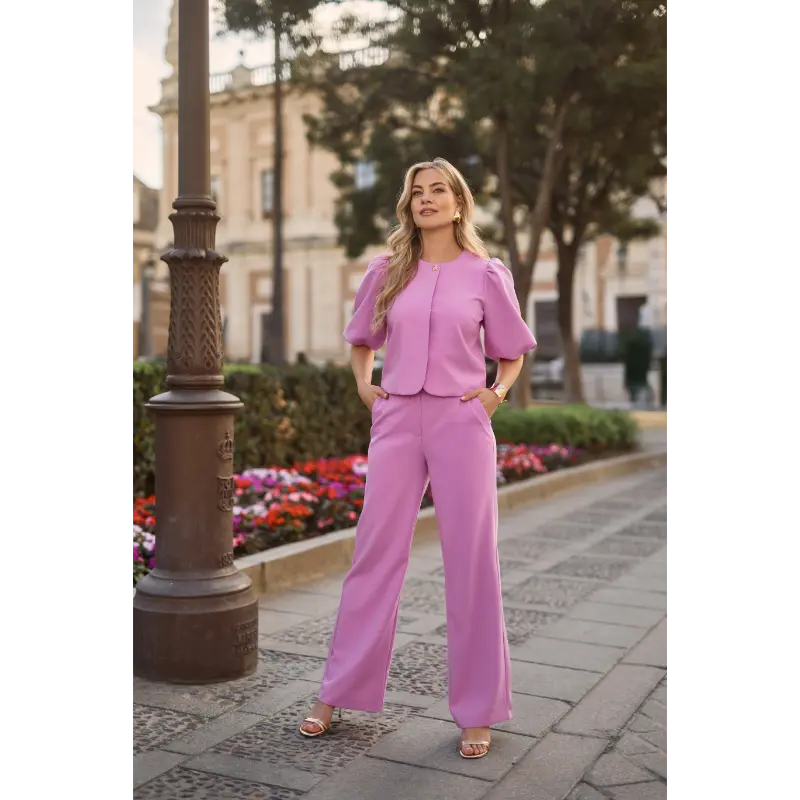 Freebird-Ico_spring_summer_2026_original_1-LIVIA SS_JACKET_PINK LEMONADE_LOLANI_PANTS_PINK LEMONADE_v1 Freebird Broek Lolani 2151 Magnolia Pink