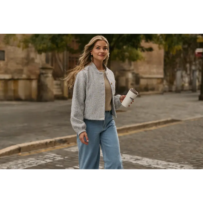 Freebird-Ico_spring_summer_2026_original_1-MELODY PEARL_PANTS_LIGHT BLUE_LOLA_JACKET_OFF-WHITE BLUE_KAILEY_KNITTED PULL_BEIGE_2 Freebird Jasje Lola 2157 Off-White