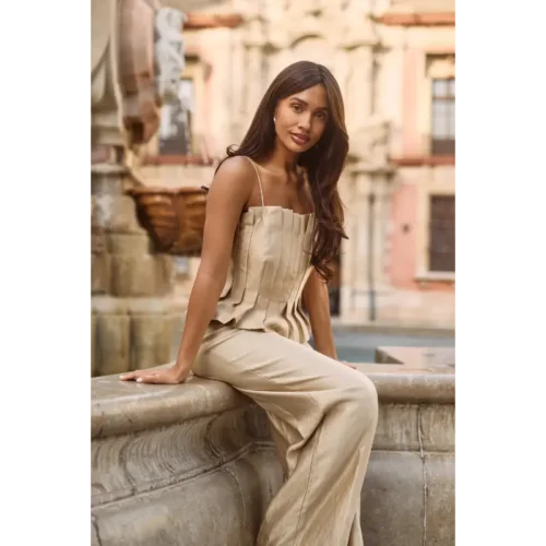 Freebird-Ico_spring_summer_2026_original_1-TALIFA_TOP_GOLD_LOLANI WIDE_PANTS_GOLD Freebird Top Talifa 2147 Gold