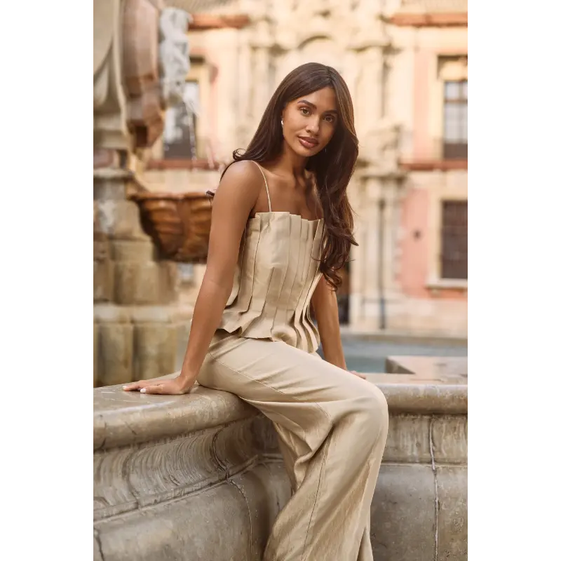 Freebird-Ico_spring_summer_2026_original_1-TALIFA_TOP_GOLD_LOLANI WIDE_PANTS_GOLD Freebird Top Talifa 2147 Gold