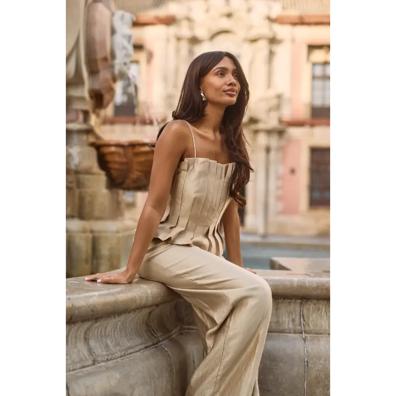 Freebird-Ico_spring_summer_2026_original_1-TALIFA_TOP_GOLD_LOLANI WIDE_PANTS_GOLD_2 Freebird Top Talifa 2147 Gold