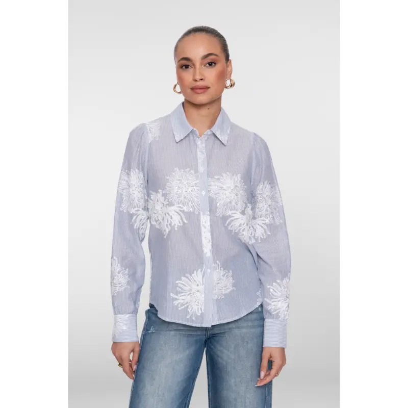 Geisha-Fashi_summer-2026_625_63143-21 Geisha Blouse 63143-21 625 Blauw