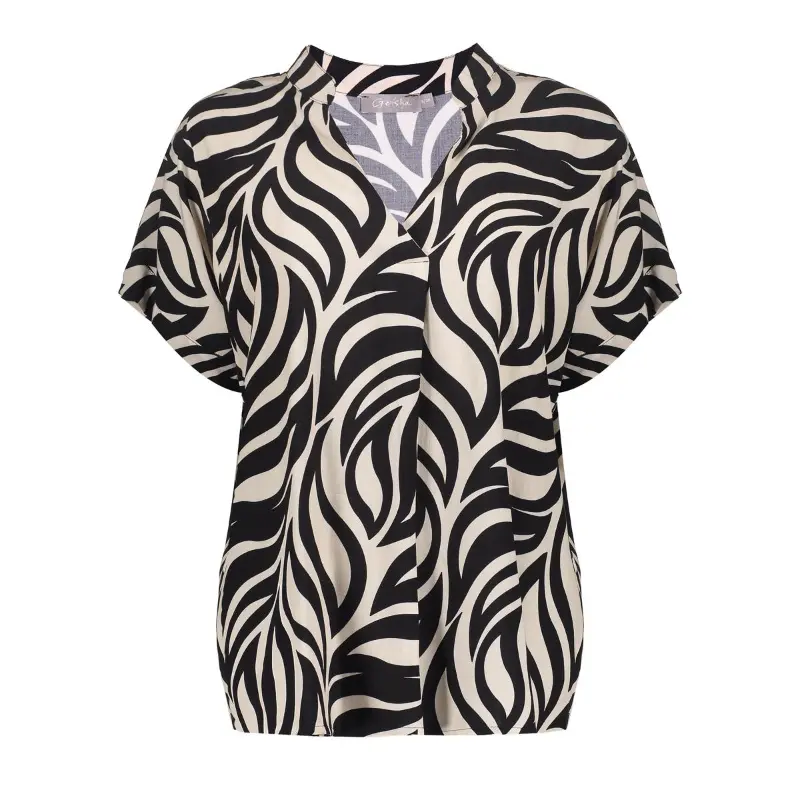 Geisha-Fashi_summer-2026_999_63295-70_2 Geisha Top 63295-70 999 Black/Sand