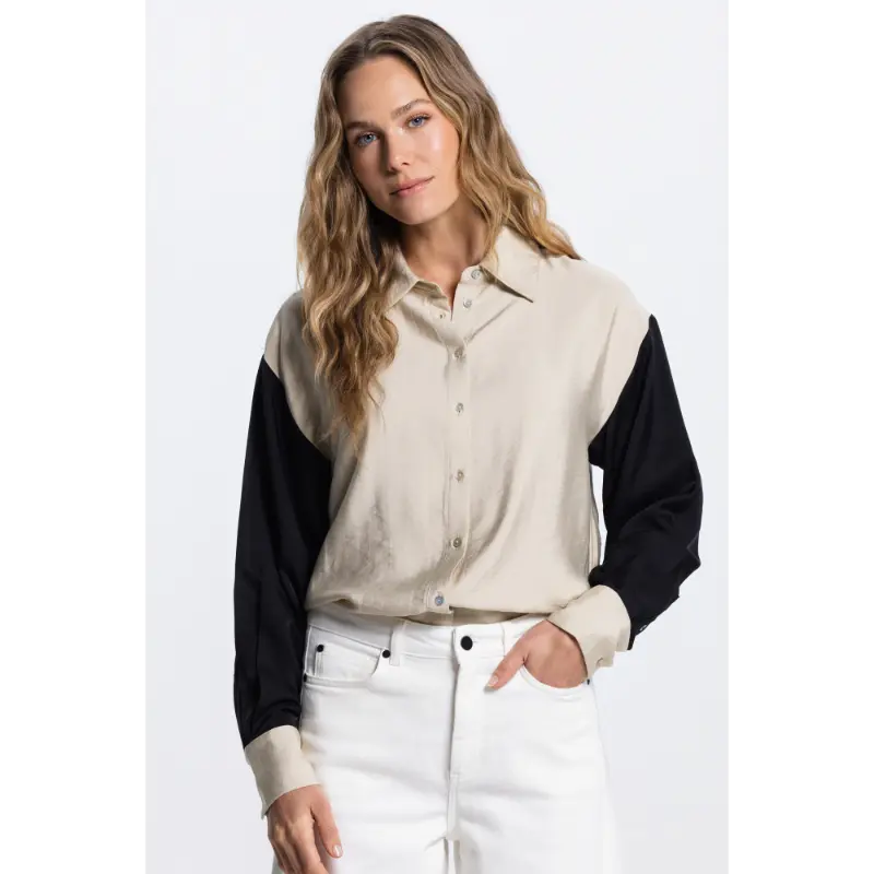 JANSEN-Amste_Zomer-26_532_OTJA-SS26 Jansen Amsterdam Blouse Otja 532 Clay
