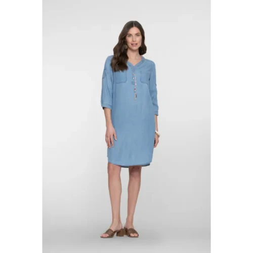 Geisha Jurk Jet 830 Bleached Denim