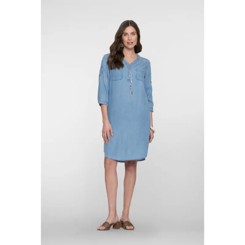 Jet Blauw1 Geisha Jurk Jet 830 Bleached Denim