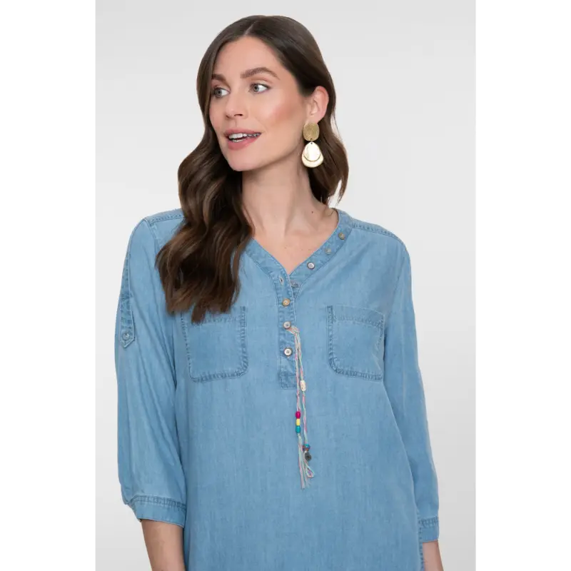Jet Blauw4 Geisha Jurk Jet 830 Bleached Denim