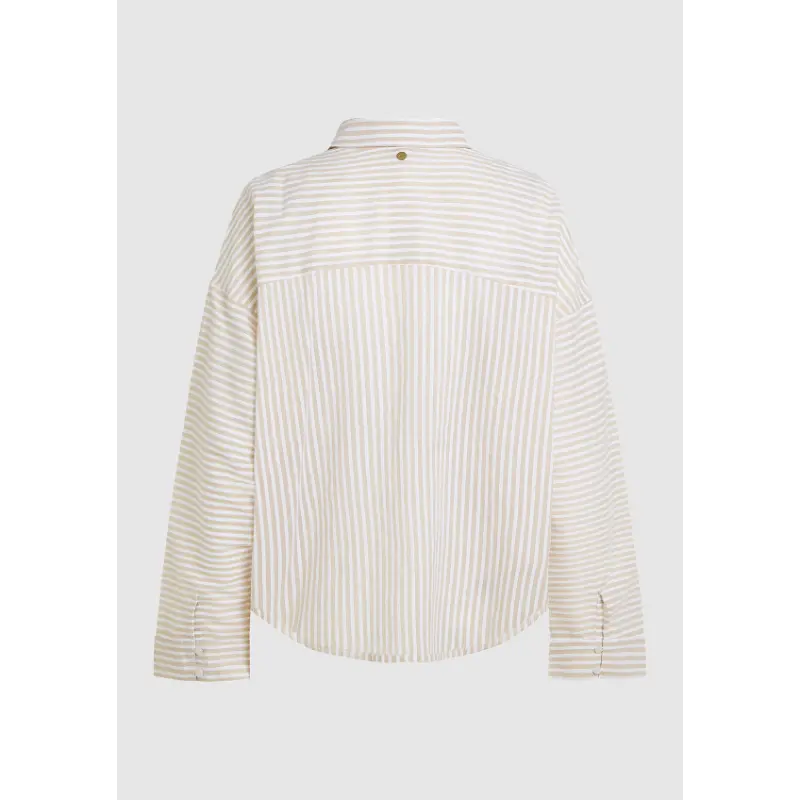 S26_86_-6533-1846-13 Circle of Trust Blouse Elena s26_86_ 6533 Safari