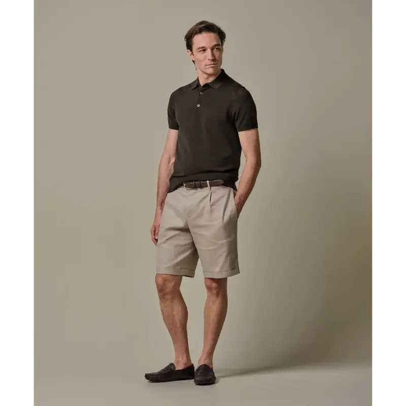 ppxd10007a-3 Profuomo Polo PPXD10007a Dark Brown