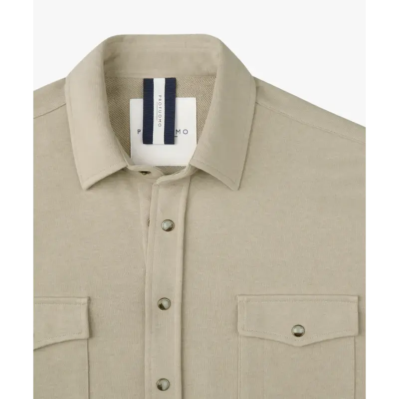 ppxf10001b-5 Profuomo Overshirt PPXF10001b Beige