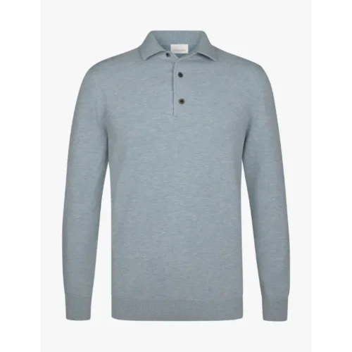 ppxj10005g-1 Profuomo Polo PPXJ10005g Blauw