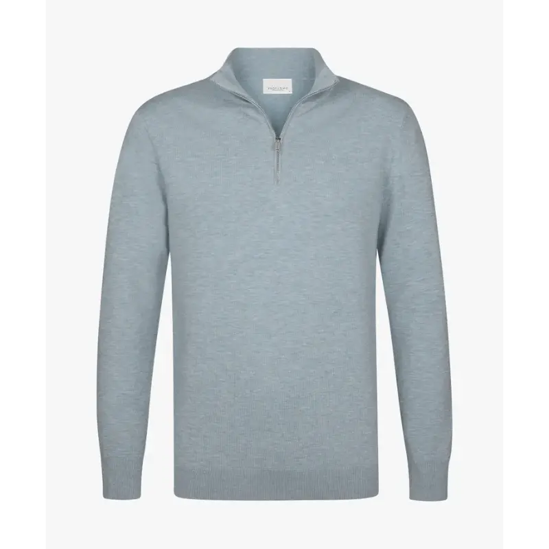 ppxj10008g-6 Profuomo Trui PPXJ10008g Lichtblauw