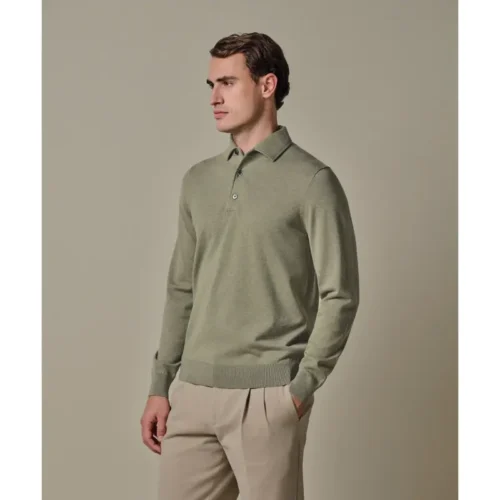 Profuomo Luxury Basic Polo PPXJ10005d Groen