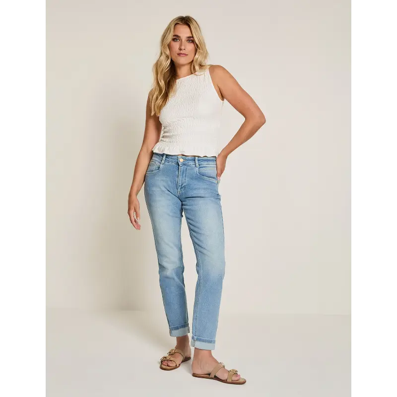 ss261.266244-d1433 Parami Broek Bowie SS261.266244 D143 Vintage Blue