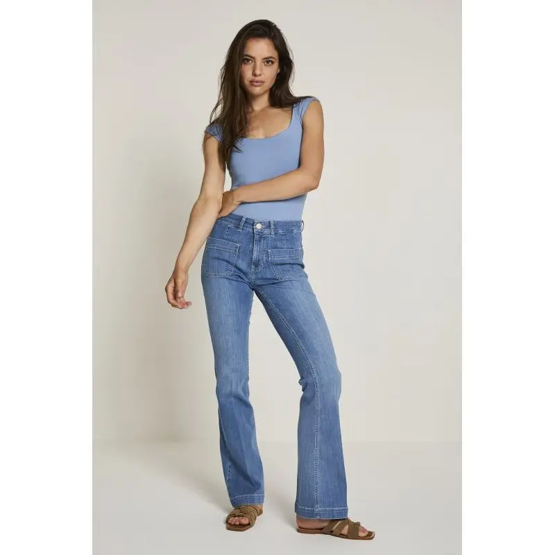 ss261.266321-d1911 Parami Broek Jade SS261.266321 D191 Mid Blue