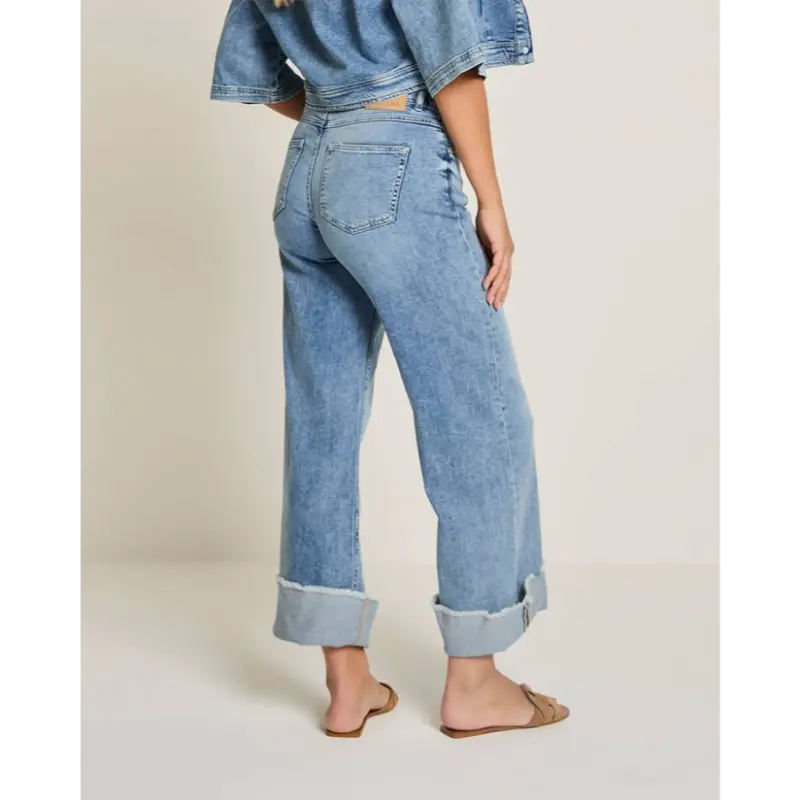 ss261.2664023 Parami Broek Mira SS261.266402 D198 Light Indigo