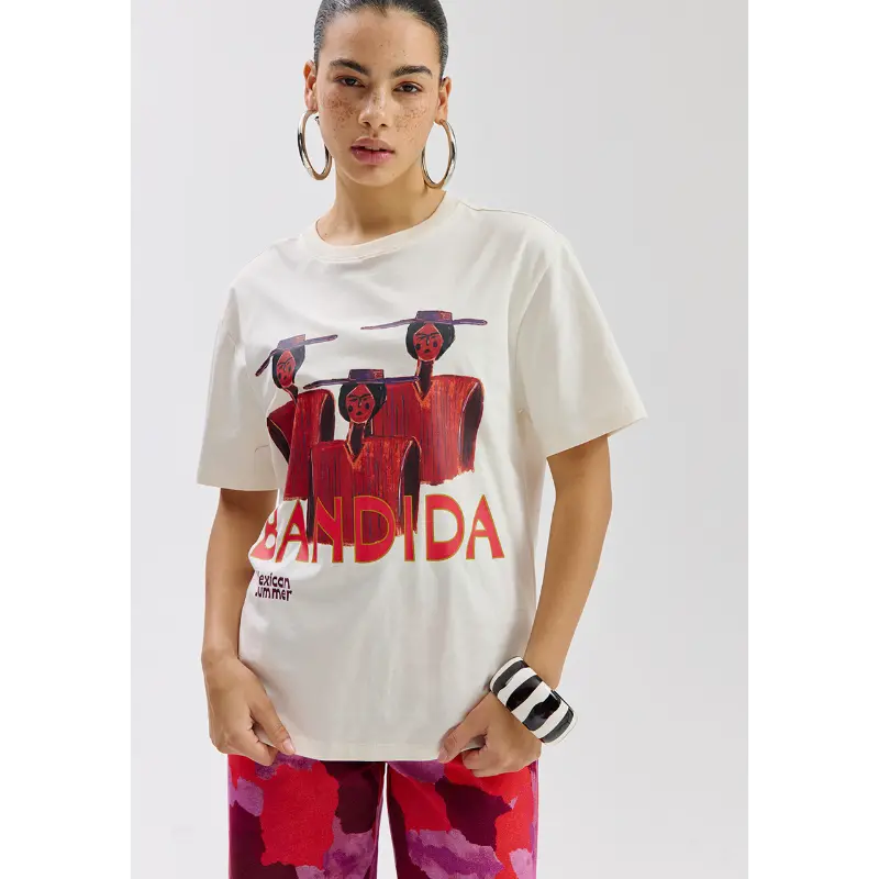 ss26y3043 Harper&Yve T-Shirt Bandida SS26Y304 101 Ecru