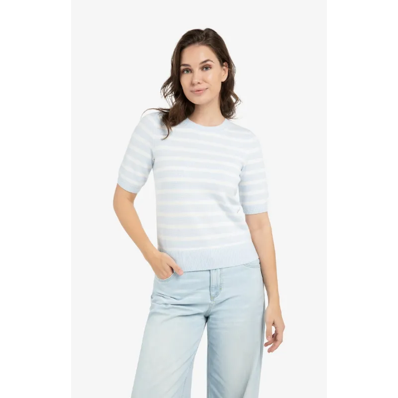 01-000560-6031 Yaya Sweater 01-000560-603 990481 Licht Blauw