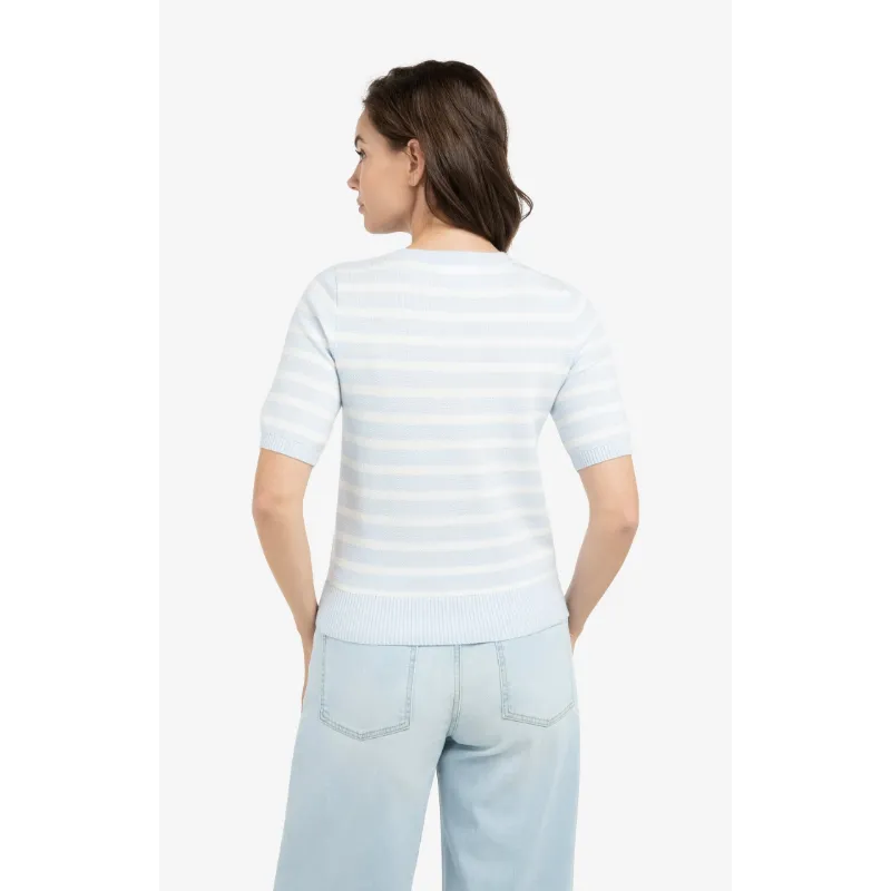 01-000560-6033 Yaya Sweater 01-000560-603 990481 Licht Blauw