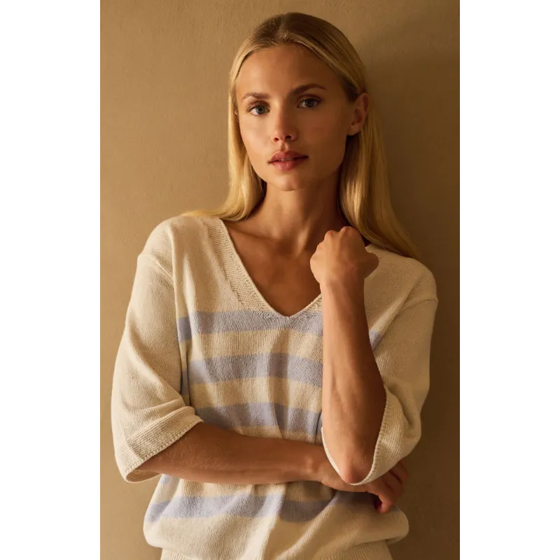 01-000561-6031 Yaya Sweater 01-000561-603 990481 Licht Blauw