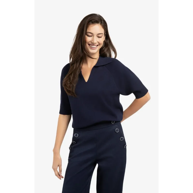 01-000569-603 1 Yaya Sweater 01-000569-603 93923 Blauw