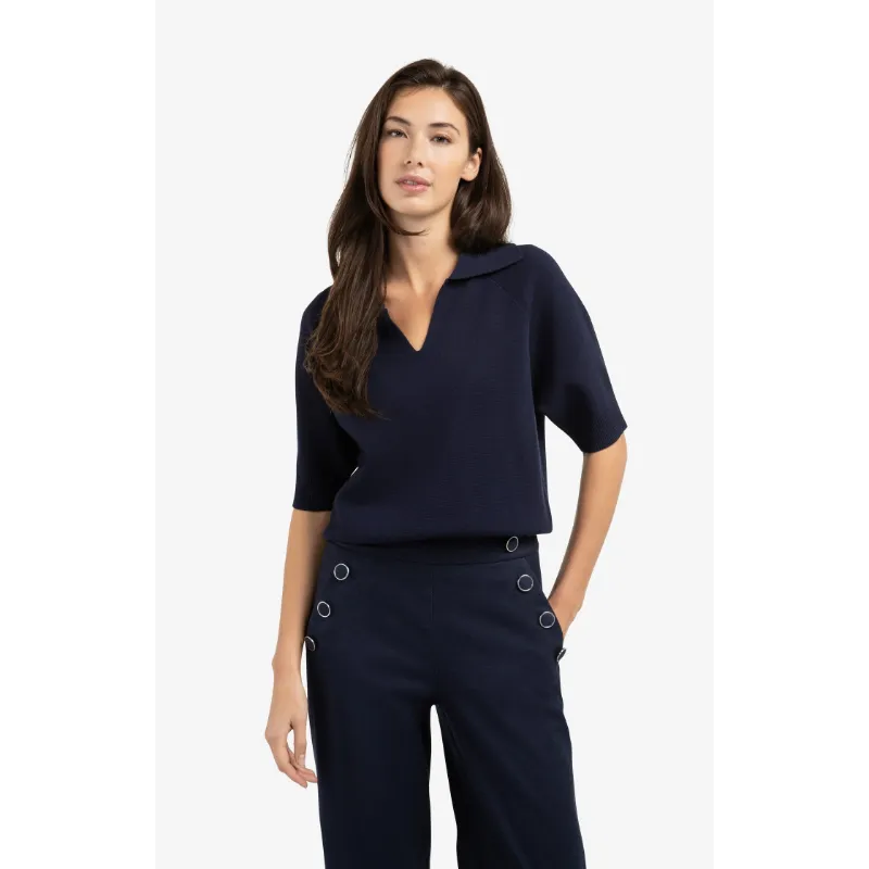 01-000569-603 3 Yaya Sweater 01-000569-603 93923 Blauw