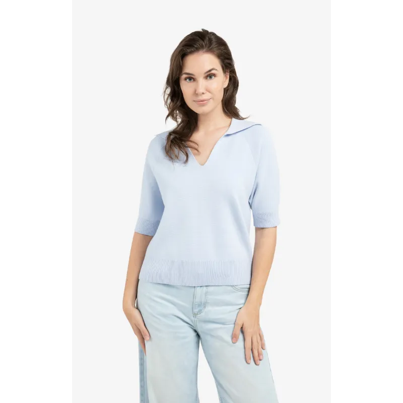 01-000569-6033 (1) Yaya Sweater 01-000569-603 99048 Licht Blauw