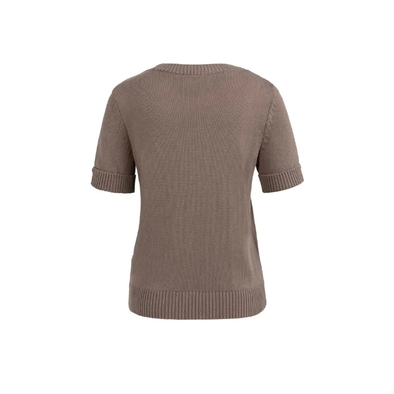01-000574-6036 Yaya Sweater 01-000574-603 81312 Taupe