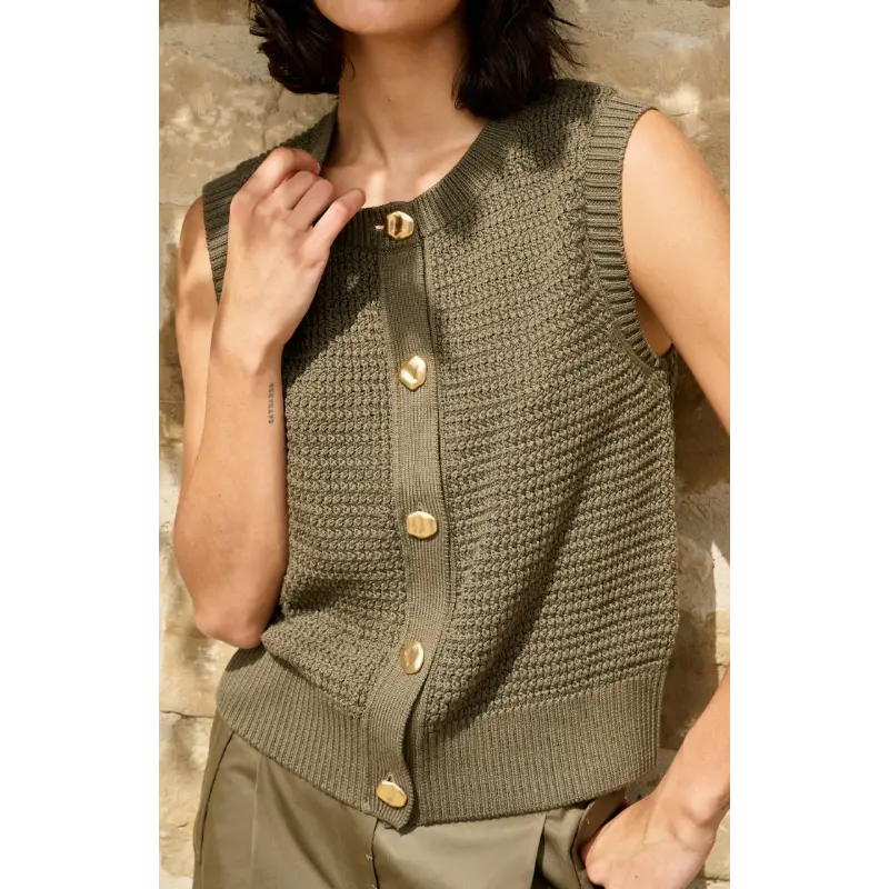 01-010153-60403 Yaya Vest 01-010153-604 99065 Groen