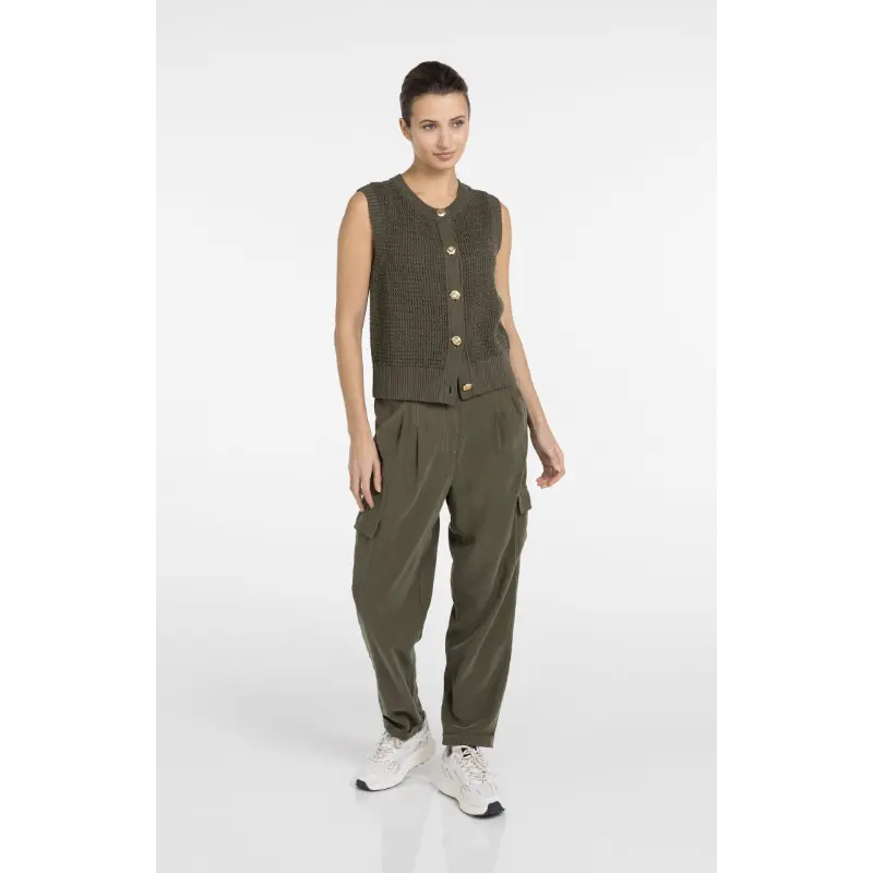 01-010153-60407 Yaya Vest 01-010153-604 99065 Groen