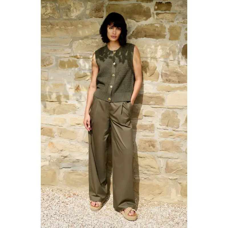 01-010153-60408 Yaya Vest 01-010153-604 99065 Groen