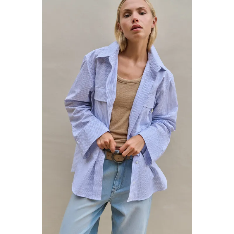 01-201205-60301 Yaya Blouse 01-201205-603 990481 Licht Blauw