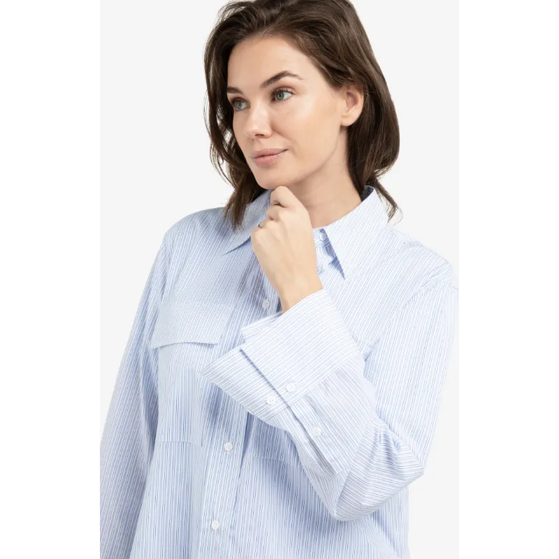 01-201205-60305 Yaya Blouse 01-201205-603 990481 Licht Blauw