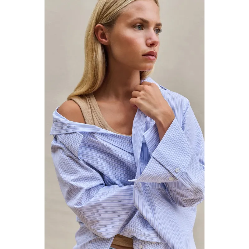 01-201205-60307 Yaya Blouse 01-201205-603 990481 Licht Blauw