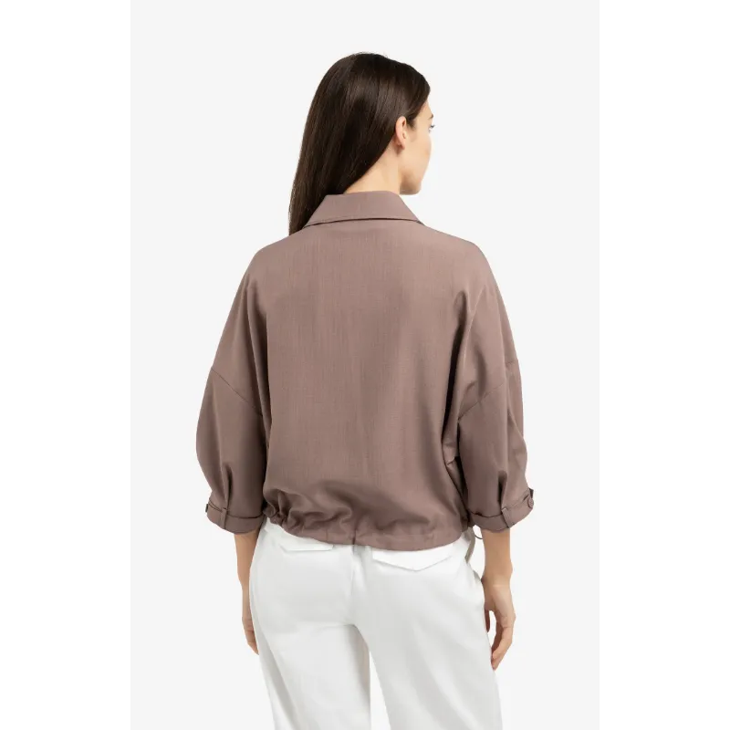 01-201206-60304 (1) Yaya Blouse 01-201206-603 81312 Taupe