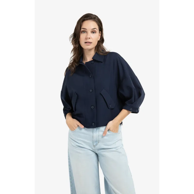 01-201206-6033 Yaya Blouse 01-201206-603 93923 Blauw