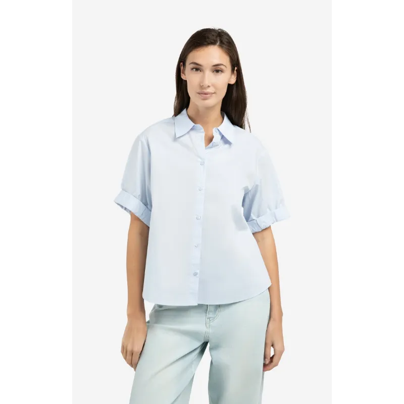 01-201207-6031 (1) Yaya Blouse 01-201207-603 99048 Licht Blauw