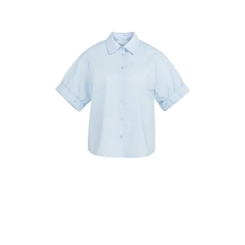 01-201207-6032 (1) Yaya Blouse 01-201207-603 99048 Licht Blauw