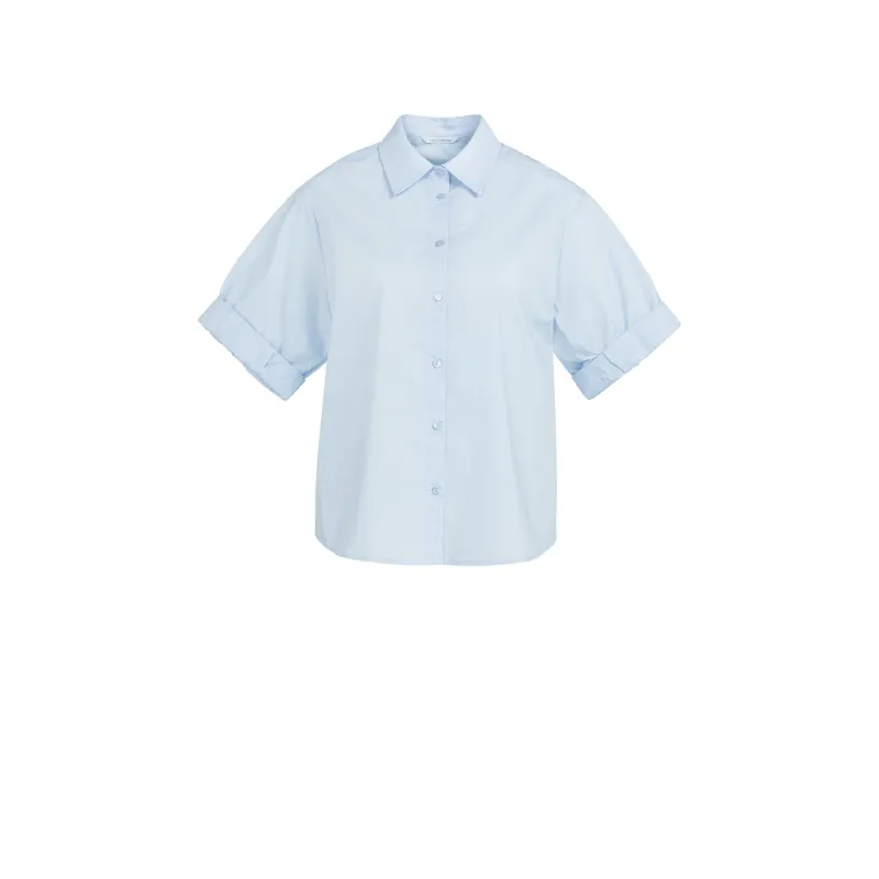 01-201207-6032 (1) Yaya Blouse 01-201207-603 99048 Licht Blauw