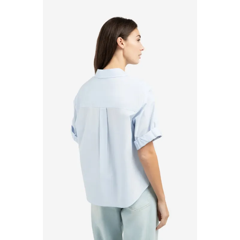 01-201207-6033 (1) Yaya Blouse 01-201207-603 99048 Licht Blauw