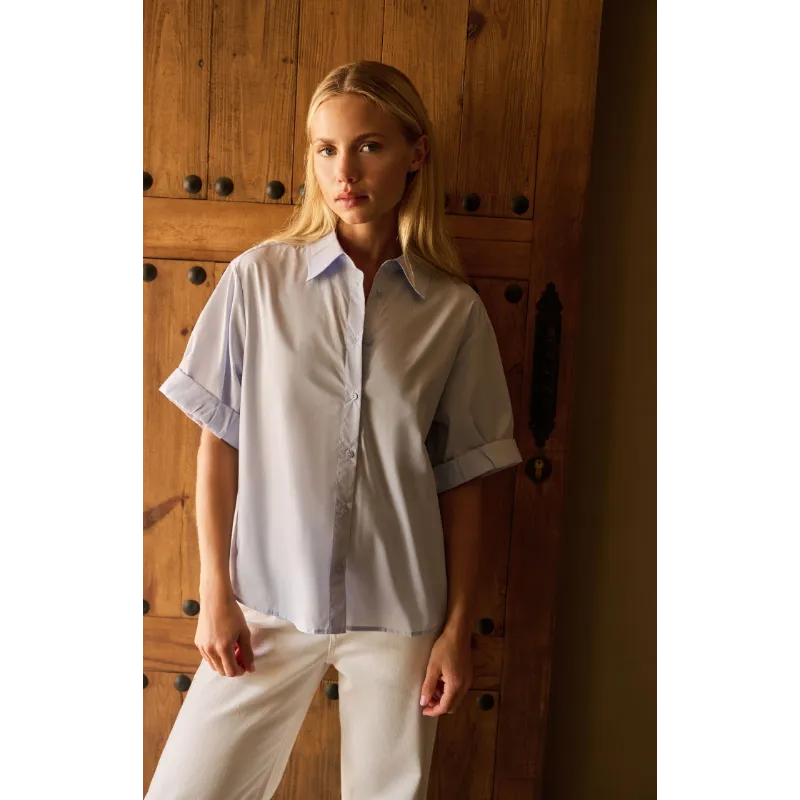 01-201207-6036 (1) Yaya Blouse 01-201207-603 99048 Licht Blauw