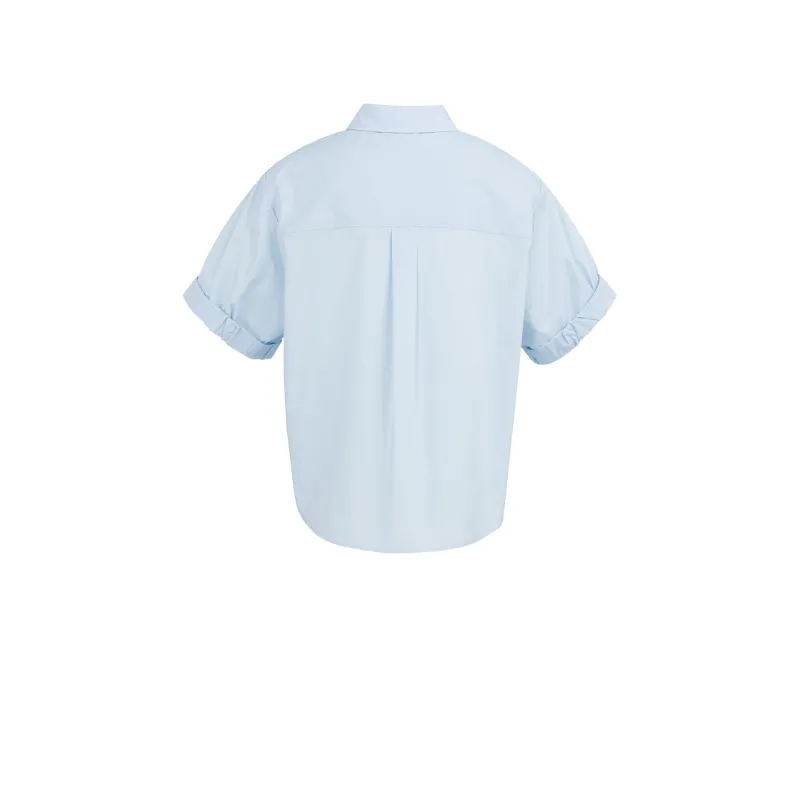 01-201207-6037 (1) Yaya Blouse 01-201207-603 99048 Licht Blauw