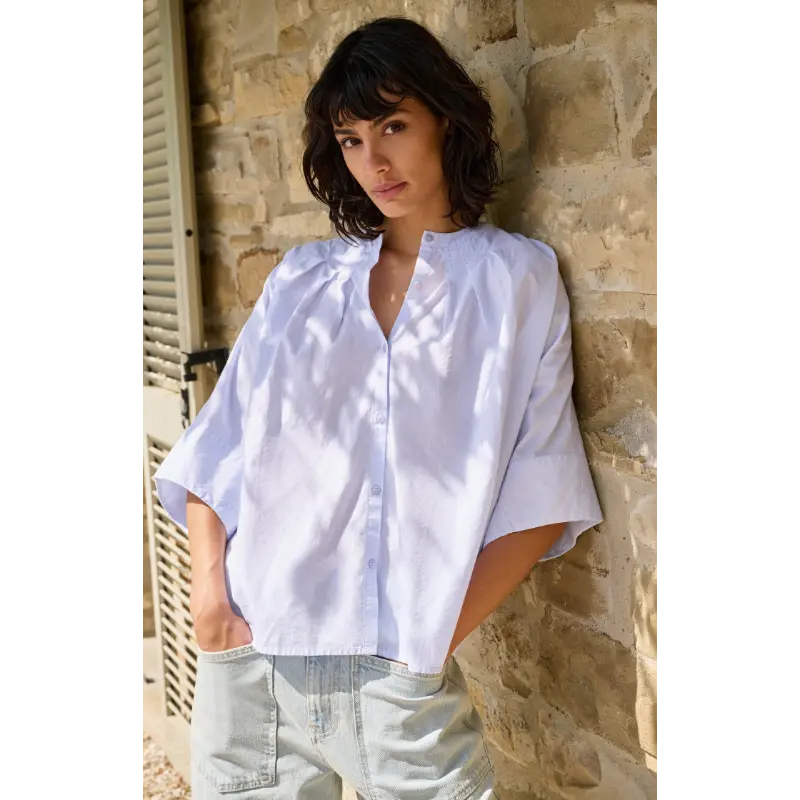 01-201217-6041 Yaya Blouse 01-201217-604 99073 Licht Blauw